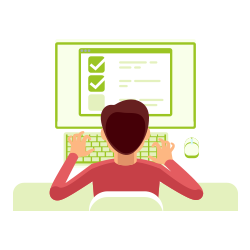 Edugaming: student playing on karmuqabla.com